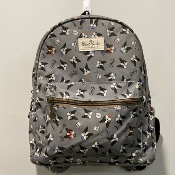 Qzcai Garden Grey Backpack with dogs - Picture 4 of 12